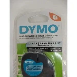 Dymo Clear Letra Tag Labels Model# 16952 New