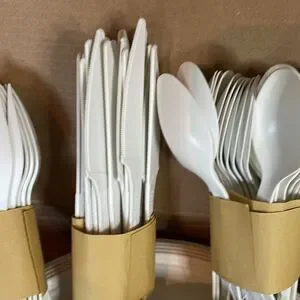 Eco Nudge Disposable Dining Set serves 25 Guests Eco Friendly Biodegradable