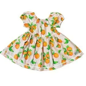 Eleanor Rose Pixie Top Pink Orange Fruit & Brailey Shorts Orange NEW Size 7-8