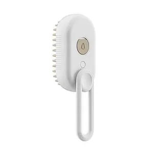 Electric Spray Handle Massage Brush for Cats & Dogs Rechargeable Cream New