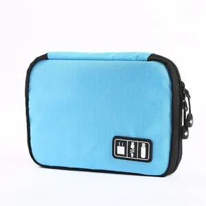 Electronic Device Storage Case In Light Blue