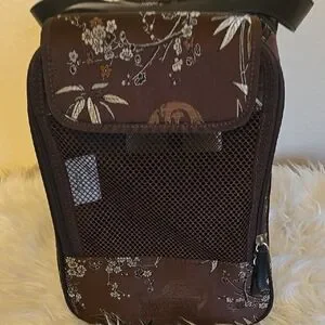 Elegant Brown Asian Small Dog Cat Carrier