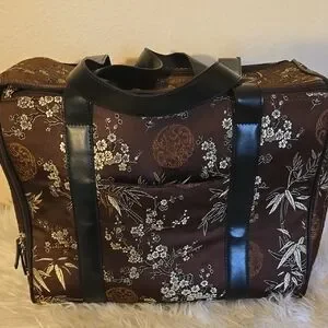 Elegant Brown Asian Small Dog Cat Carrier