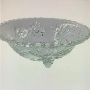 Elegant Clear Glass Decorative Bowl