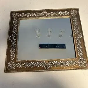 Elegant Gold and Silver Mirror Wall Decor