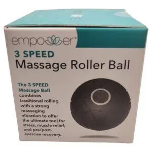 Empower Massage Roller Ball 3 Speed Massaging Vibrating Fascia Muscle Relaxation