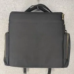 ENHANCE Tabletop DnD Bag With Minis Storage Mat Holder Fits 4-8 Books (Black)