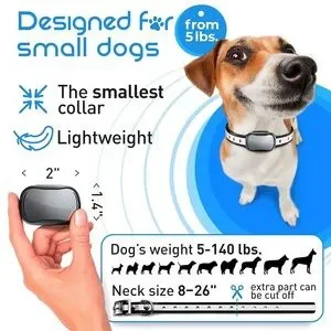 Enrivik Small Size Dog Shock Collar For Training Small Dogs 5-15lbs With Remote