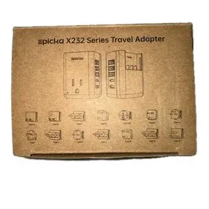 Epicka X232 Series Universal Travel Adapter 14 Plug USB-C USB-A AC