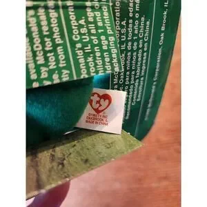 Erin The Bear 1999 McDonald's Beanie Baby With 2 Tush Tag Error Rare Vintage