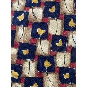 Ermenegildo Zegna Vintage Abstract‎ Floral Tulip Silk Neck Tie Made In Italy EUC