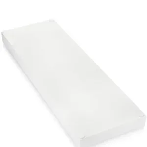 Essentra Home Matte White Luxury Bathroom Vanity Tray Rectangular Cosmetic Tray