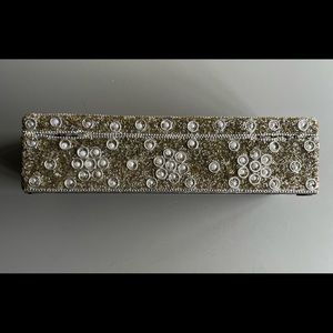 EUC Decorative Silver Bead Keepsake Box