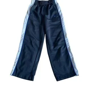 EUC Nike Youth Gray White Side Stripe Track Pants/Joggers - Size 6