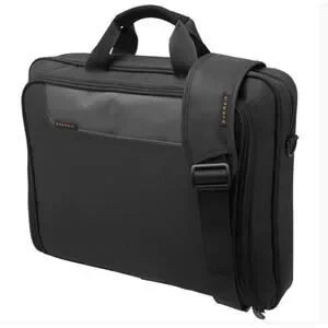 EVERKI Advance Briefcase 16 Inch Compact Laptop Messenger Bag Black Gray Orange