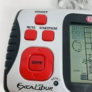 Excalibur Electronic Sudoku Handheld Game Model 452-2 With Instructions Book