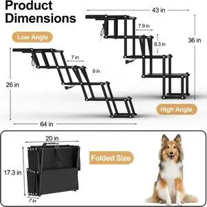 Extra Wide Dog Stairs For Large Dogs