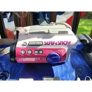 EXTREMELY RARE "SURF & SNOW" Hitachi VM-SP1A 8mm Video Camera Camcorder GRAIL