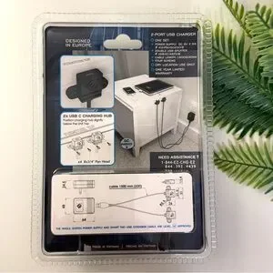 EZ Collection 2-Port USB Multiple Device Charger NWT