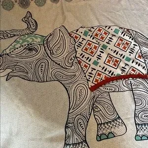 Fabric Shower Curtain Elephant
