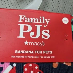 Family PJ's Bandana For Pets Sz XS