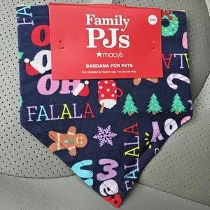 Family PJ's bandana for pets Sz XS