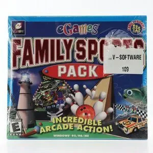 Family Sports Pack (PC CD-Rom Video Game 2001 Egames) SEALED NEW Golf Racing