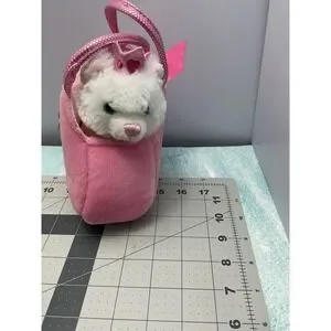 FANCY PALS PINK TOY PET CARRIER PURSE W/ PRINCESS PLUSH