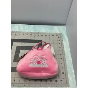 FANCY PALS PINK TOY PET CARRIER PURSE W/ PRINCESS PLUSH