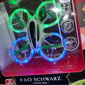 FAO Schwarz Green and Blue Light-Up Drone