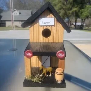 Farm House Custom Made Brand New Bird House Amazing Detail & Color‎ 11' by 11'