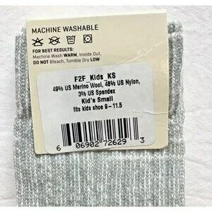 Farm To Feet Kids Ballston Lightweight Hiking Merino Wool Crew Socks Size S