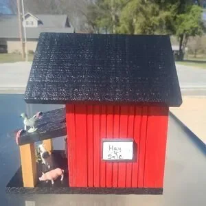 Farmers Market Custom Made New Bird House Amazing Detail & Color 11' By 11'