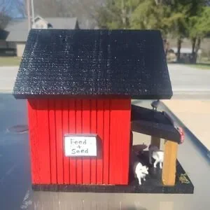 Farmers Market Custom Made New Bird House Amazing Detail & Color 11' By 11'