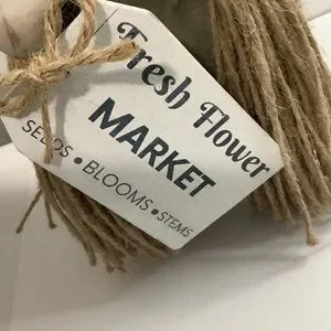 FARMHOUSE Rustic WOODEN BEAD GARLAND Flower Market