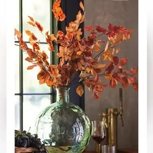 Faux Dried Auburn Yellow Branch