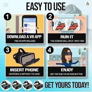 FEEBZ 3D VR Headset For Kids 2.0: New Without Tags