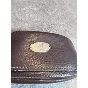 FENDI Selleria Serie Numerata 100% Leather Logo Sunglasses Soft Case Ita…