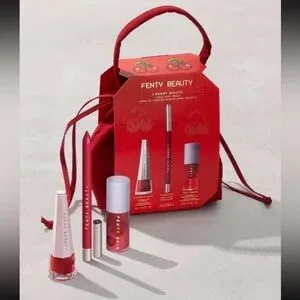 FENTY CHERRY MOUTH 3-PIECE LIP SET + POUCH &