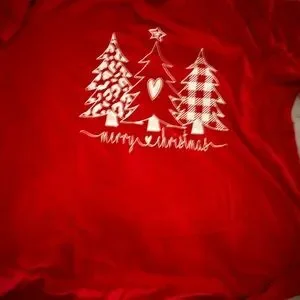 Festive Red Christmas Tree T-Shirt