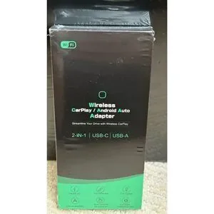 FFQQI 2 in 1 Wireless CarPlay Android Auto Adapter New in Box