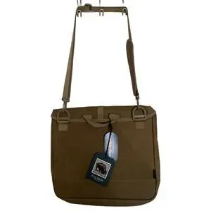 Filson Surveyor Messenger Bag - Khaki & Orange Rugged Style