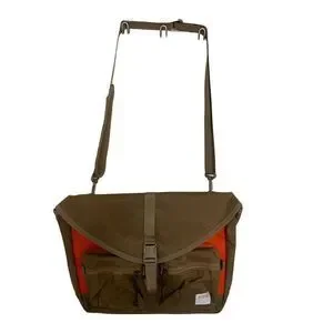 Filson Surveyor Messenger Bag - Khaki & Orange Rugged Style