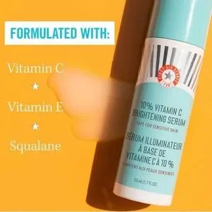 First Aid Beauty 10% Vitamin C Brightening Serum Brightens & Firms Skin 1.7 Oz
