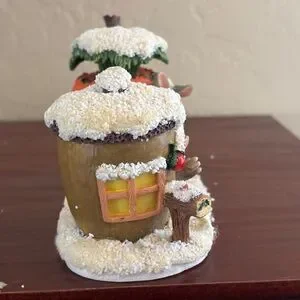 Fitz And Floyd Charming Tales Mouse Rabbit Christmas Village Carrot Acorn