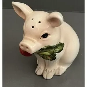 Fitz & Floyd Classics French Market Pink Pig Salt Pepper Shaker REPLACEMENT Cute