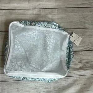 Floral Bath 3set Travel Bags with Mesh Top