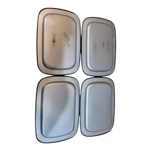 Floral Black Decorative Trays