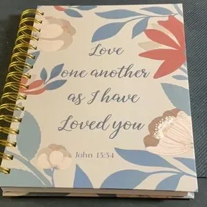 Floral Spiral Journal with Scripture