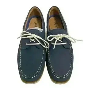 Florsheim Boat Shoes Men’s 13W Navy Nubuck OrthoLite Leather Supportive Durable